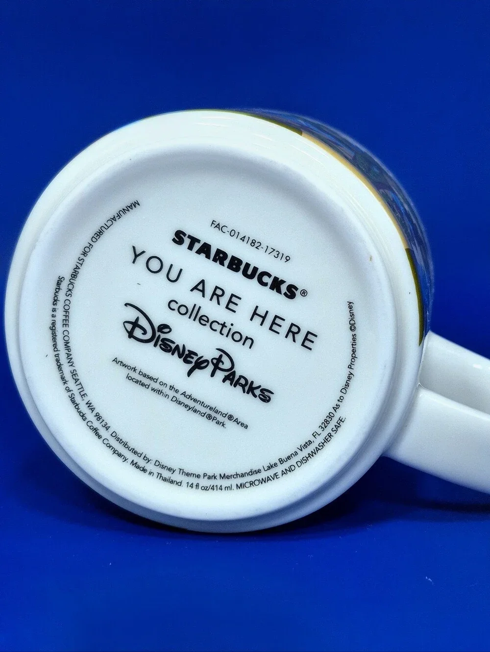 Starbucks Disneyland Adventureland You Are Here Mug 14oz (Like New, No Box)